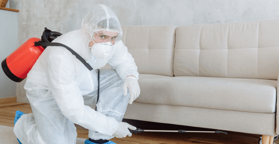 cleaning workers protective suits disinfect their apartment with chemicals copy space concept pandemic disinfection coronavirus covid 19 1